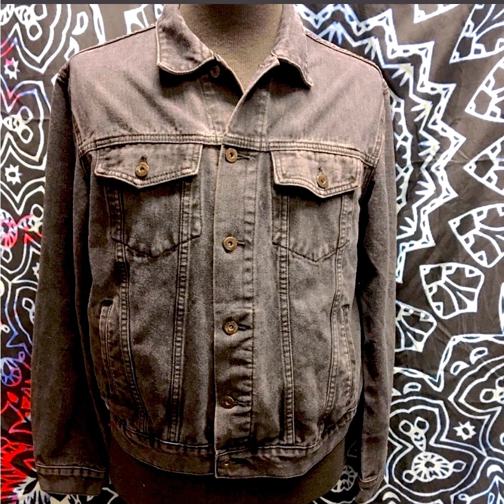 Triot Los Angeles | Black Denim Jean Jacket Grey XL